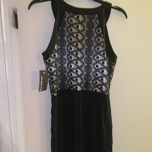 Size 8 Black and Tan Dress Fitted Waist - Picture 7 of 8